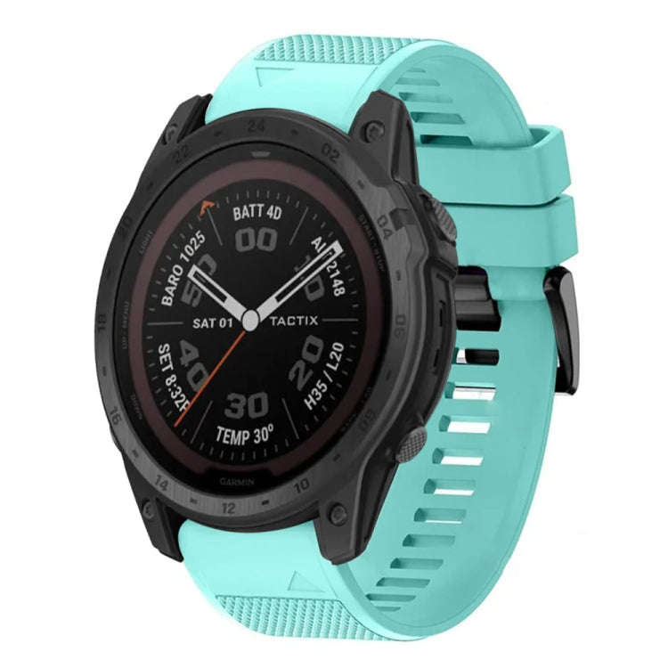 For Garmin Tactix 7 Pro Quick Release 26mm Silicone Watch Band(Mint Green)