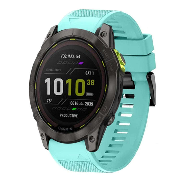 For Garmin Enduro 2 Quick Release 26mm Silicone Watch Band(Mint Green)