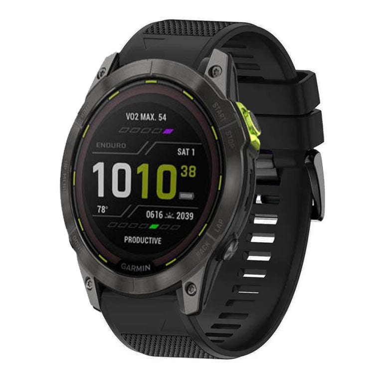 For Garmin Enduro 2 Quick Release 26mm Silicone Watch Band(Black)