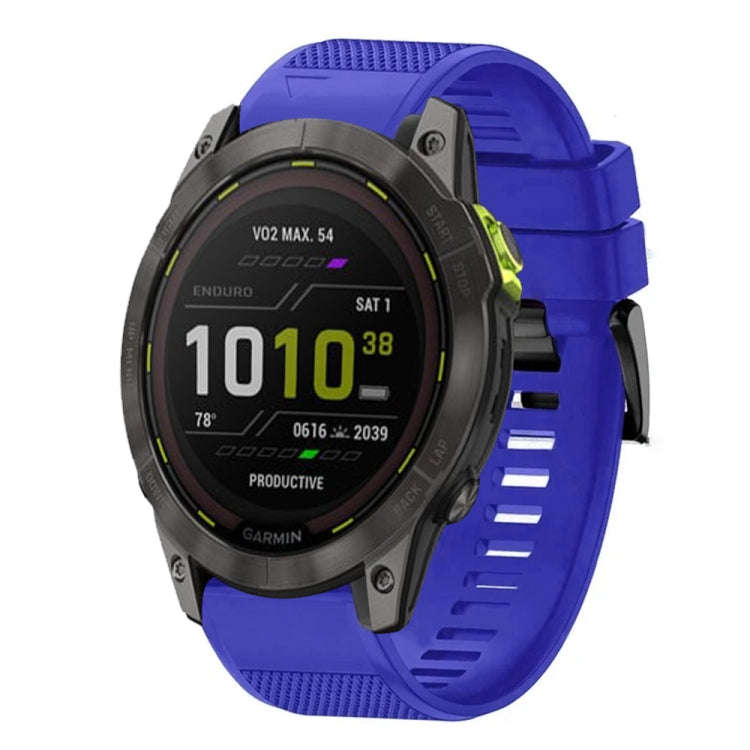 For Garmin Enduro 2 Quick Release 26mm Silicone Watch Band(Dark Blue)
