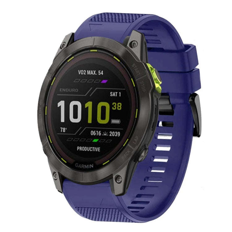 For Garmin Enduro 2 Quick Release 26mm Silicone Watch Band(Midnight Blue)