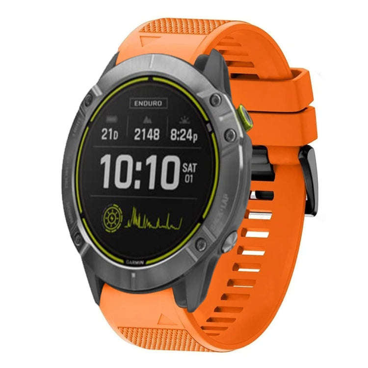 For Garmin Enduro Quick Release 26mm Silicone Watch Band(Orange)