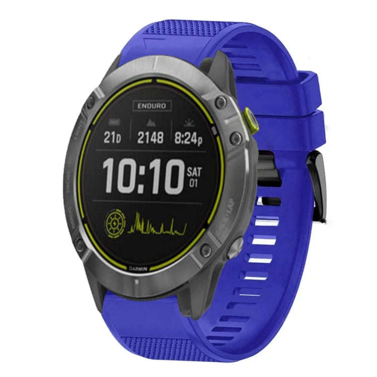 For Garmin Enduro Quick Release 26mm Silicone Watch Band(Dark Blue)