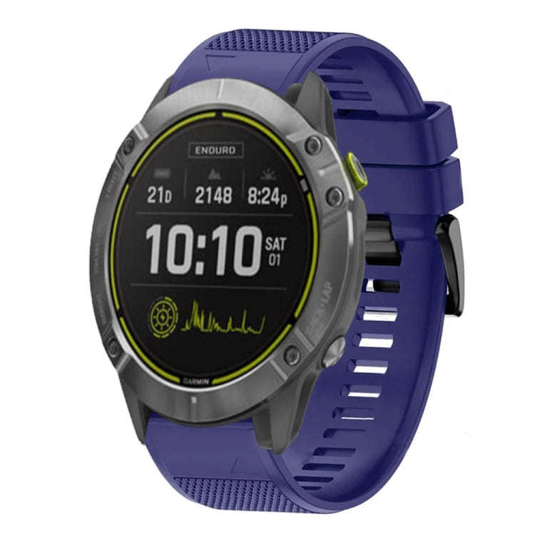 For Garmin Enduro Quick Release 26mm Silicone Watch Band(Midnight Blue)