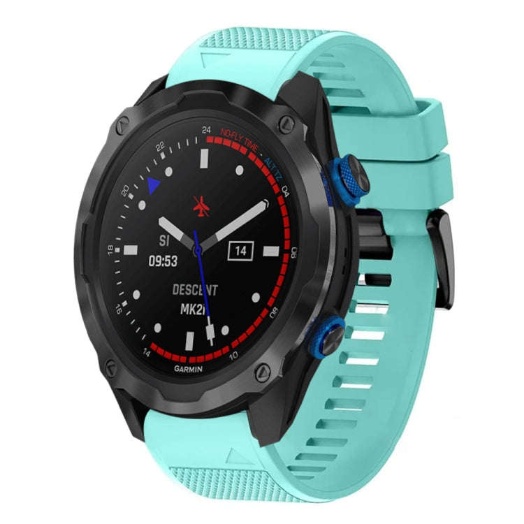 For Garmin Descent MK 2i Quick Release 26mm Silicone Watch Band(Mint Green)