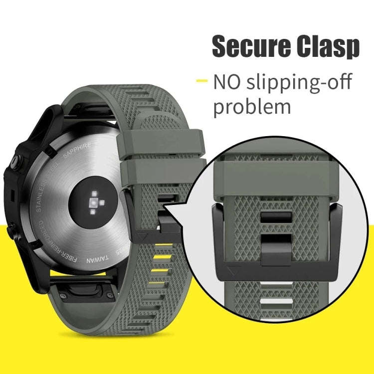 For Garmin Instinct 2X Solar Quick Release 26mm Silicone Watch Band(Sky Blue)