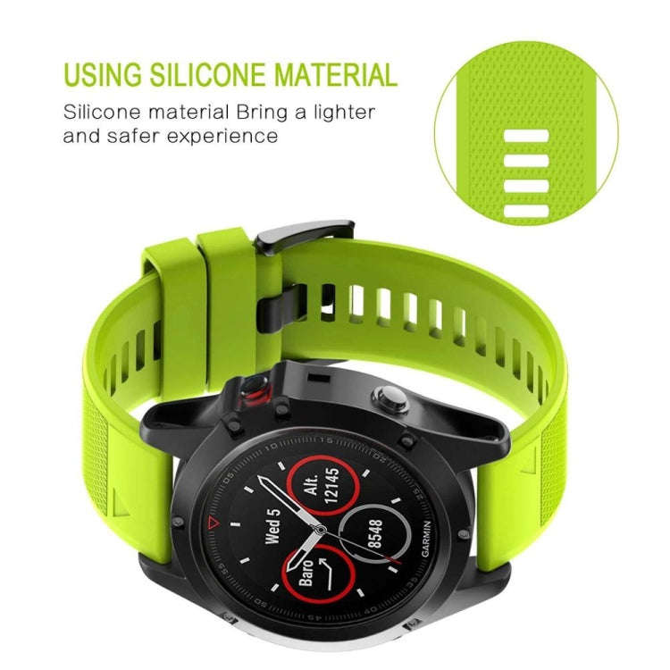 For Garmin Instinct 2X Solar Quick Release 26mm Silicone Watch Band(Sky Blue)