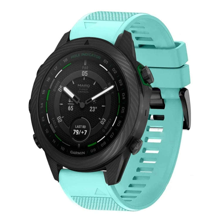 For Garmin MARQ Golfer Quick Release 22mm Silicone Watch Band(Mint Green)