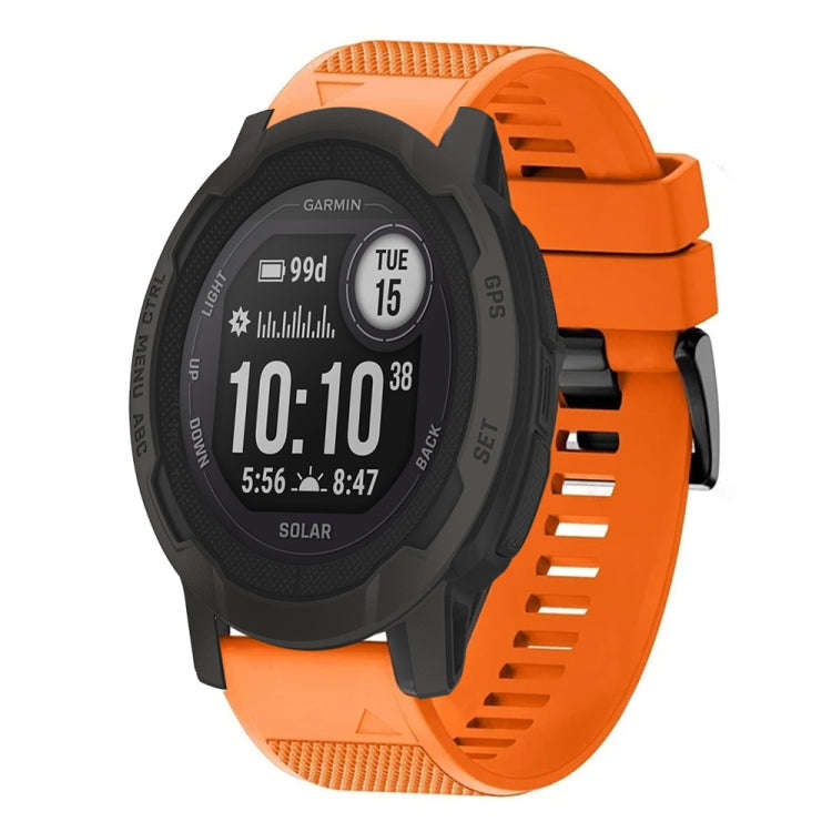 For Garmin  Instinct 2 Solar Quick Release 22mm Silicone Watch Band(Orange)