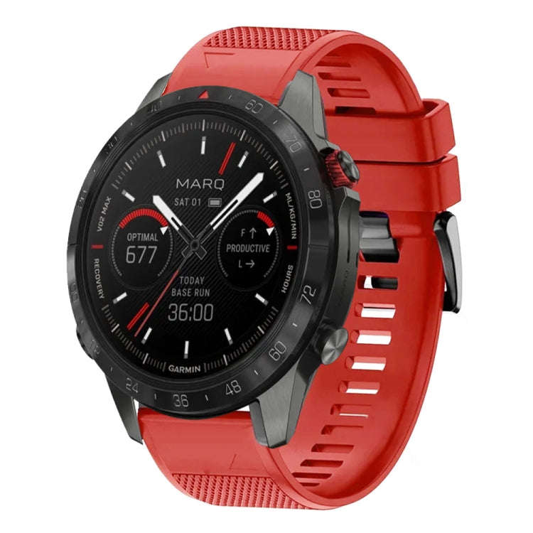 For Garmin MARQ Athlete Gen 2 Quick Release 22mm Silicone Watch Band(Red)