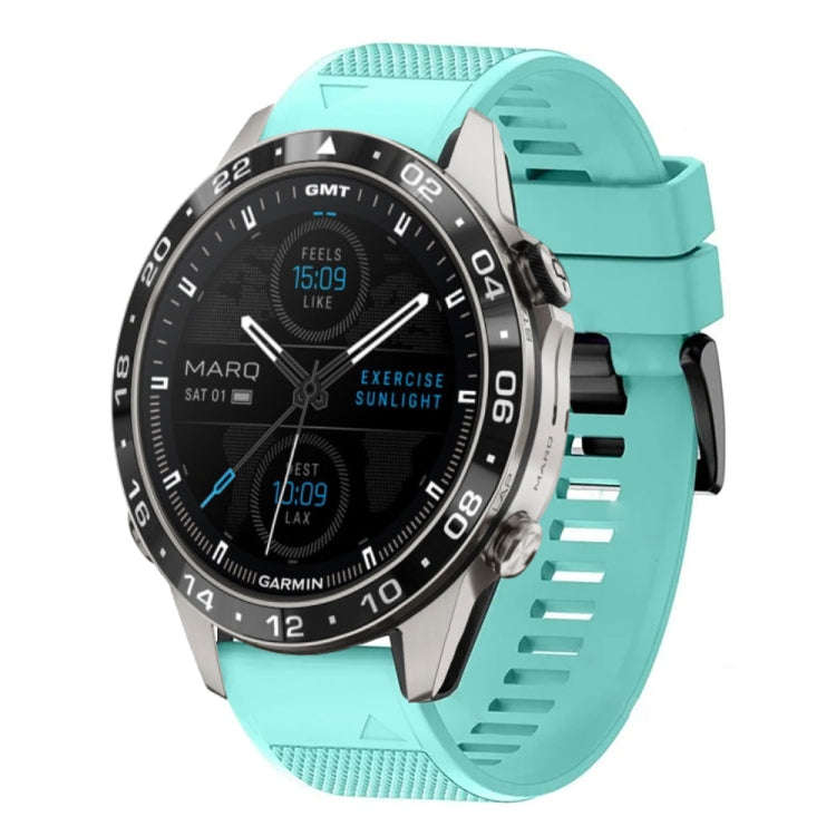 For Garmin MARQ Aviator Gen 2 Quick Release 22mm Silicone Watch Band(Mint Green)