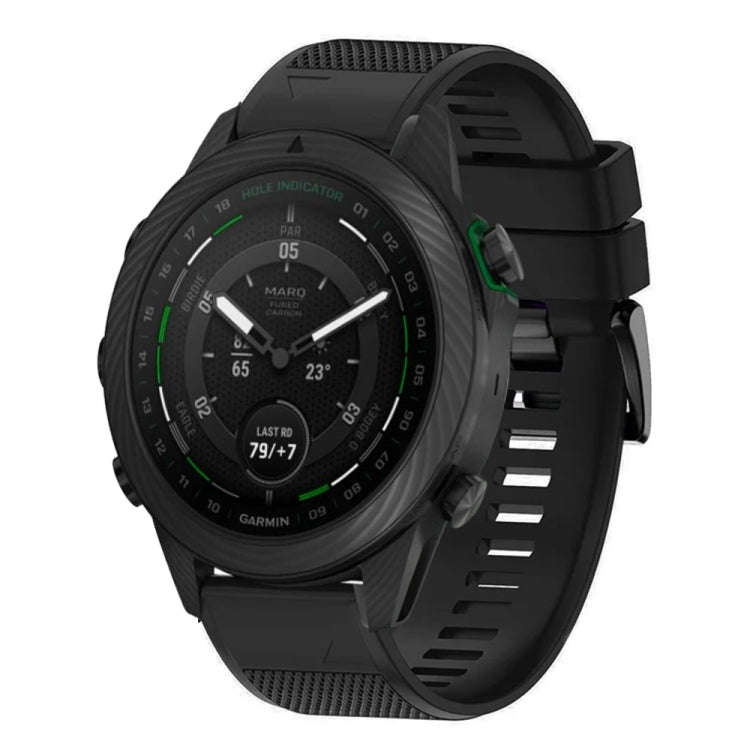 For Garmin MARQ Golfer Gen 2 Quick Release 22mm Silicone Watch Band(Black)