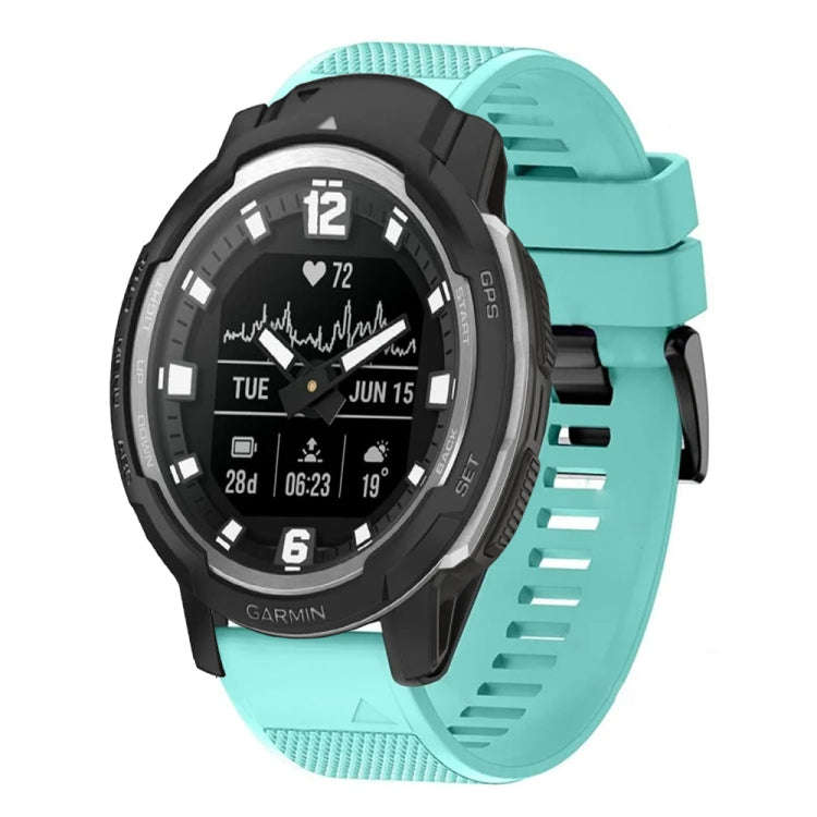 For Garmin Instinct Crossover Quick Release 22mm Silicone Watch Band(Mint Green)