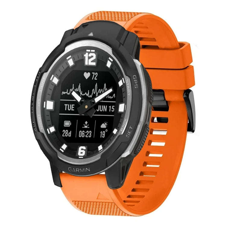 For Garmin Instinct Crossover Quick Release 22mm Silicone Watch Band(Orange)