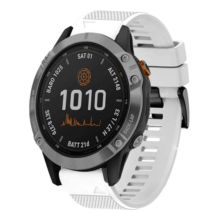 For Garmin Fenix 7 Quick Release 22mm Silicone Watch Band(White)