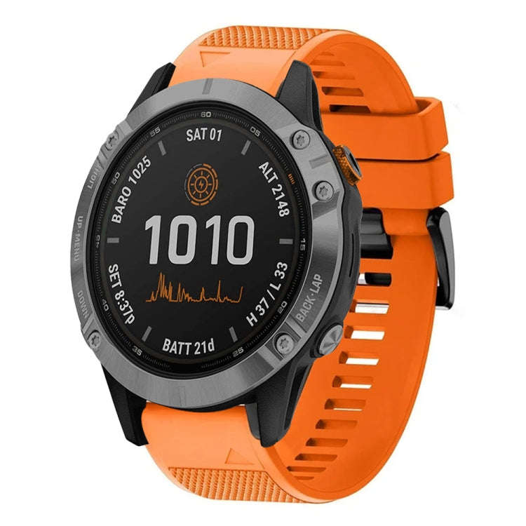 For Garmin Fenix 7 Quick Release 22mm Silicone Watch Band(Orange)