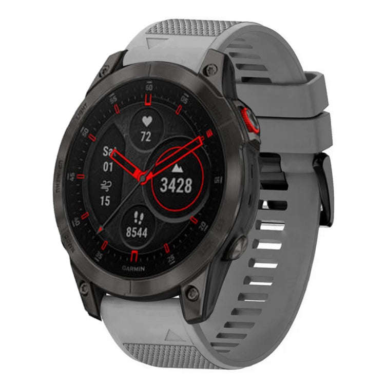For Garmin Epix Gen 2 Quick Release 22mm Silicone Watch Band(Grey)