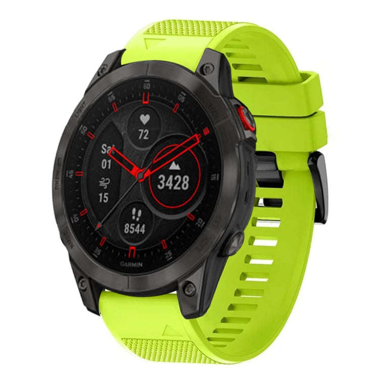 For Garmin Epix Gen 2 Quick Release 22mm Silicone Watch Band(Lime Green)