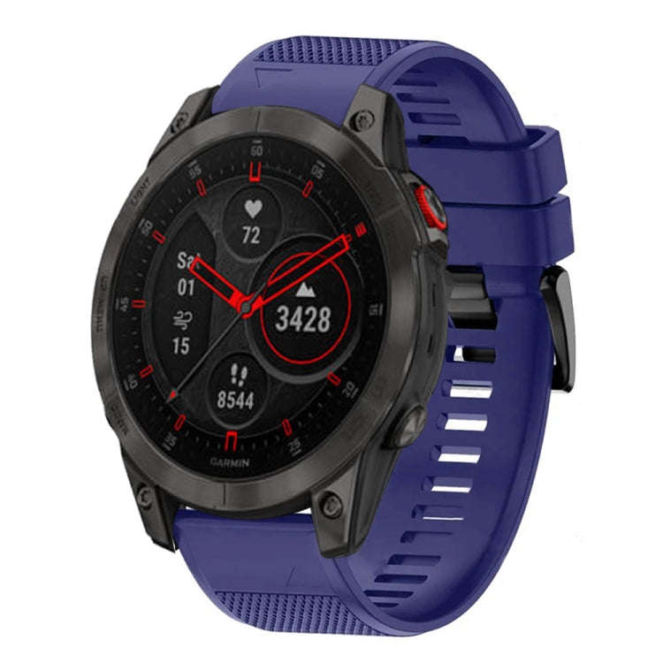 For Garmin Epix Gen 2 Quick Release 22mm Silicone Watch Band(Midnight Blue)