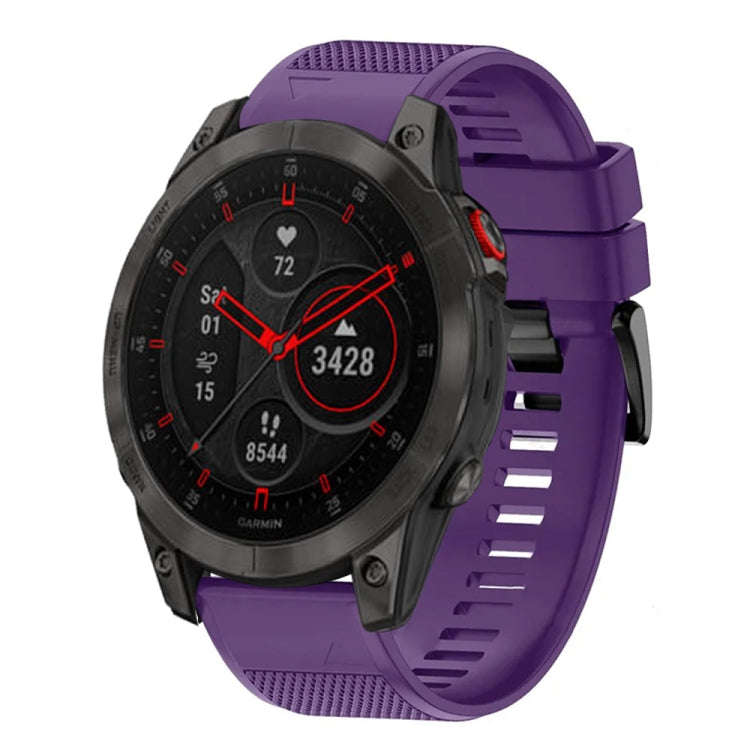 For Garmin Epix Gen 2 Quick Release 22mm Silicone Watch Band(Purple)