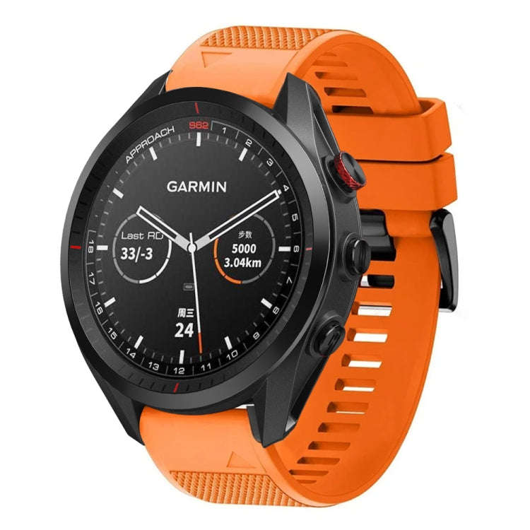For Garmin Approach S62 Quick Release 22mm Silicone Watch Band(Orange)