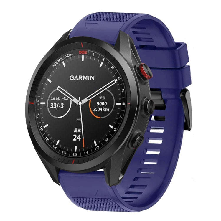 For Garmin Approach S62 Quick Release 22mm Silicone Watch Band(Midnight Blue)