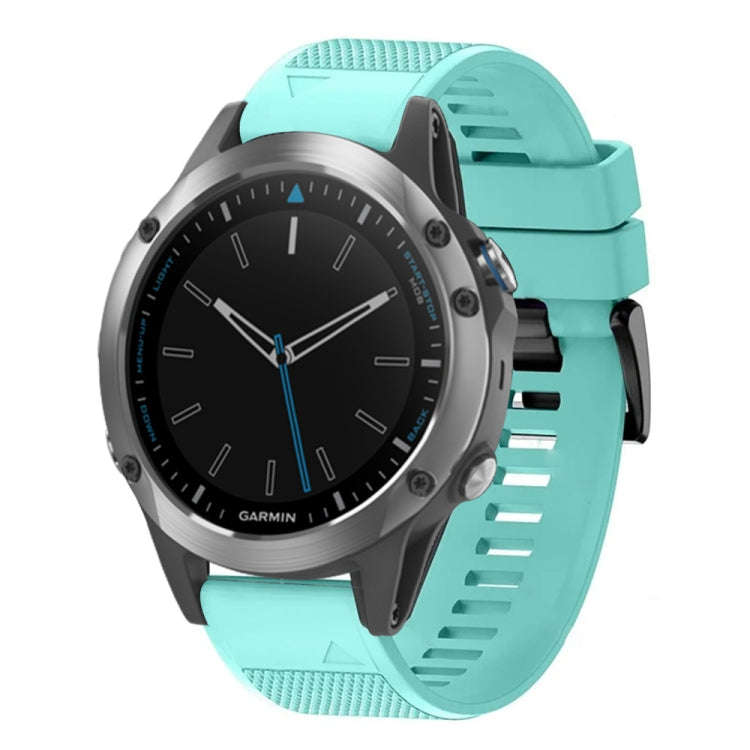 For Garmin Quatix 5 Quick Release 22mm Silicone Watch Band(Mint Green)