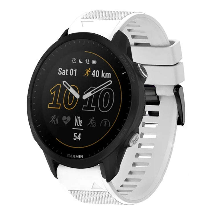 For Garmin Forerunner 955 Quick Release 22mm Silicone Watch Band(White)