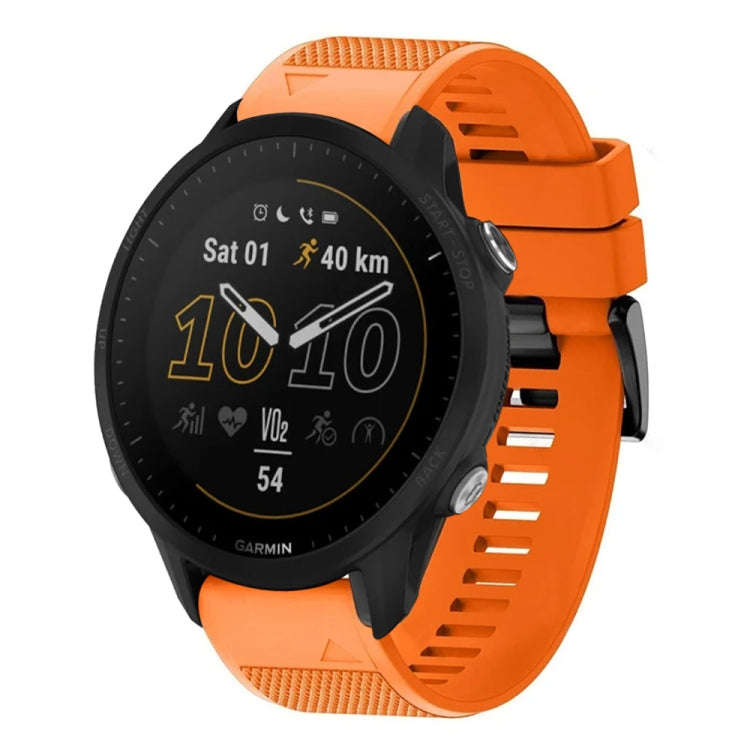 For Garmin Forerunner 955 Quick Release 22mm Silicone Watch Band(Orange)