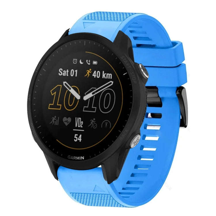 For Garmin Forerunner 955 Quick Release 22mm Silicone Watch Band(Sky Blue)
