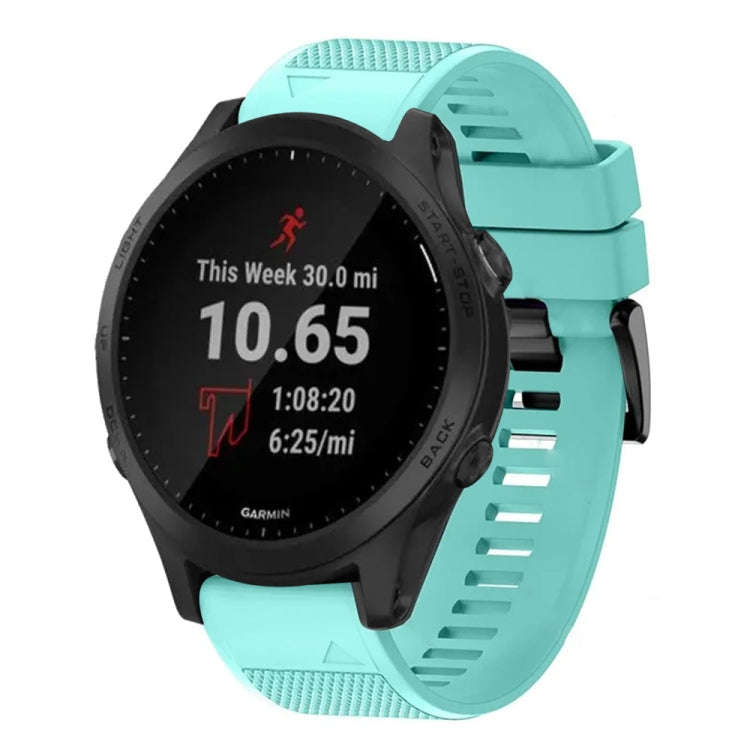For Garmin Forerunner 945 Quick Release 22mm Silicone Watch Band(Mint Green)