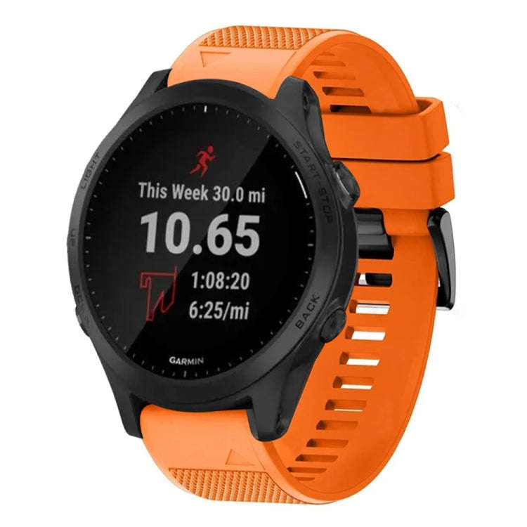 For Garmin Forerunner 945 Quick Release 22mm Silicone Watch Band(Orange)