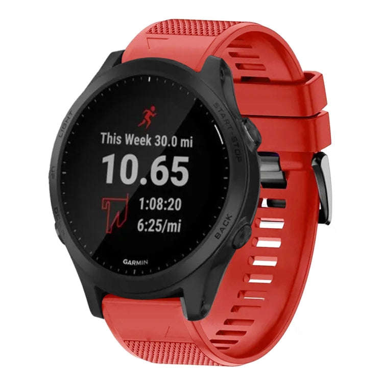 For Garmin Forerunner 945 Quick Release 22mm Silicone Watch Band(Red)