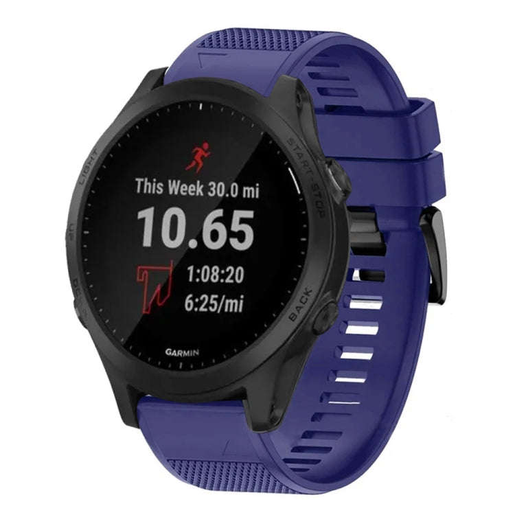 For Garmin Forerunner 945 Quick Release 22mm Silicone Watch Band(Midnight Blue)