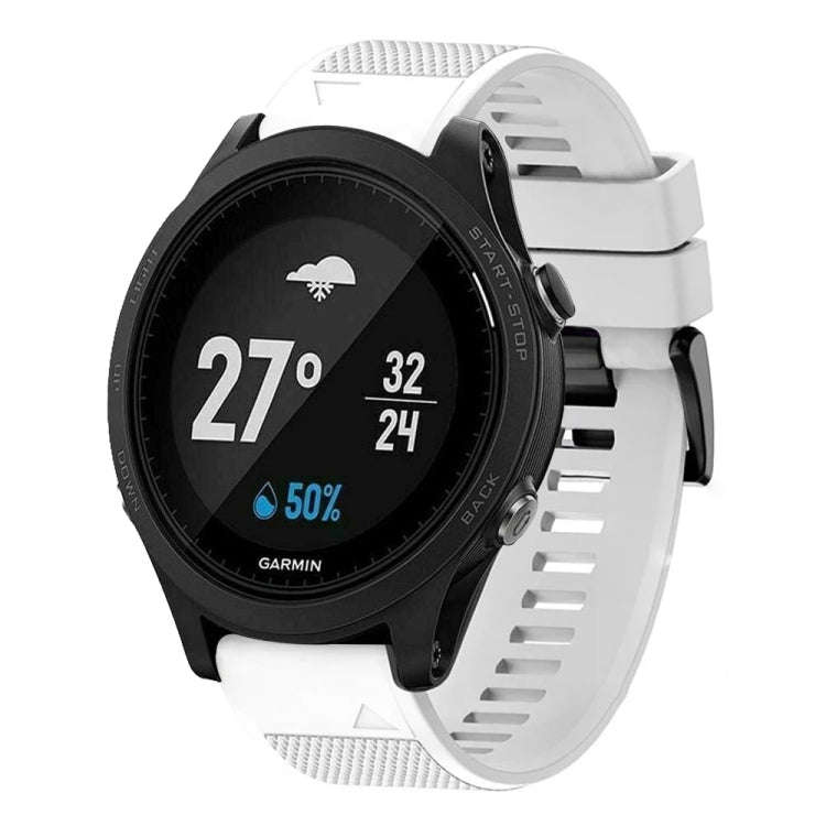 For Garmin Forerunner 935 Quick Release 22mm Silicone Watch Band(White)