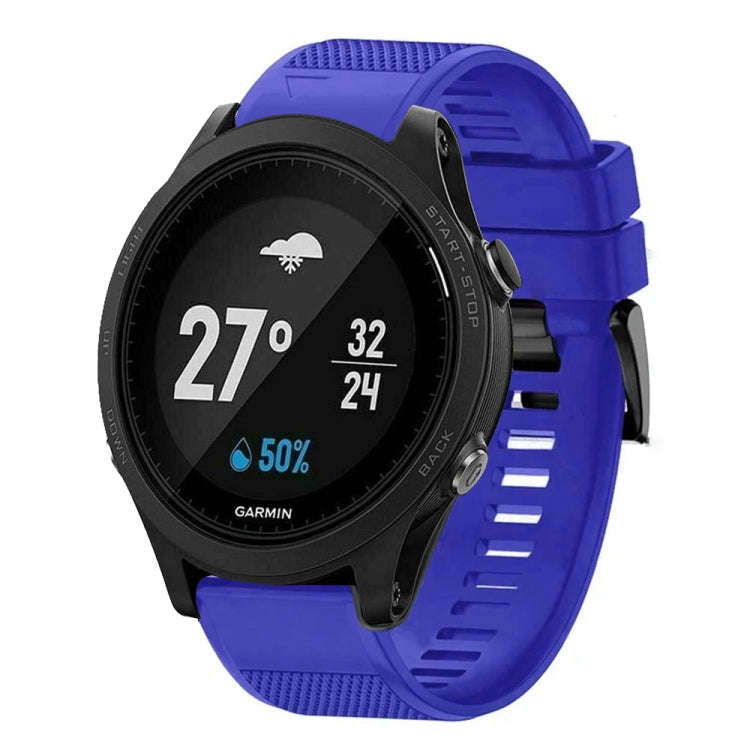 For Garmin Forerunner 935 Quick Release 22mm Silicone Watch Band(Dark Blue)