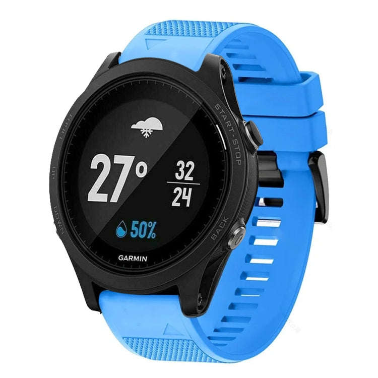 For Garmin Forerunner 935 Quick Release 22mm Silicone Watch Band(Sky Blue)