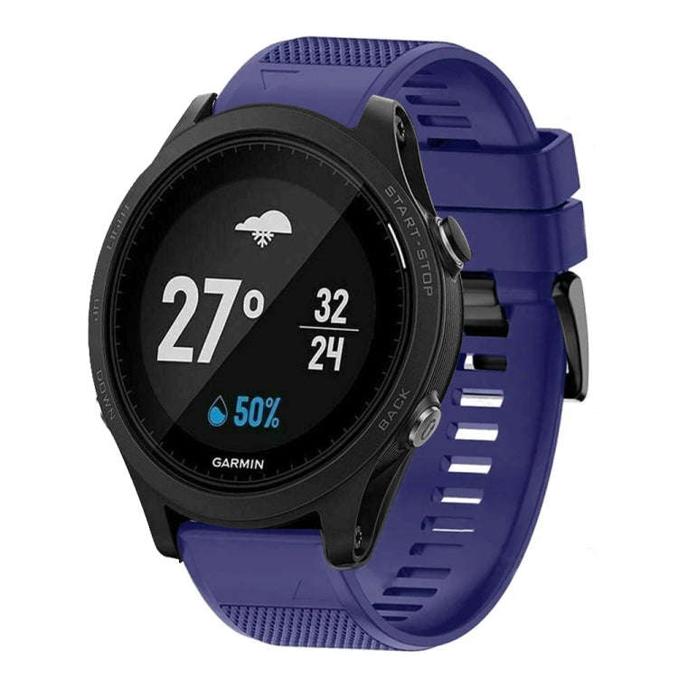 For Garmin Forerunner 935 Quick Release 22mm Silicone Watch Band(Midnight Blue)