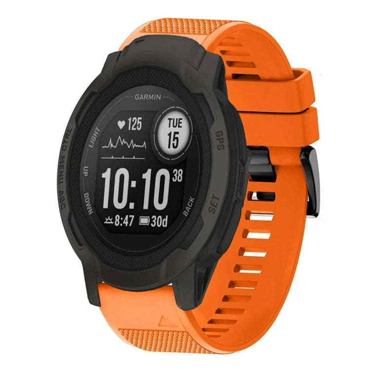 For Garmin Instinct 2 Quick Release 22mm Silicone Watch Band(Orange)