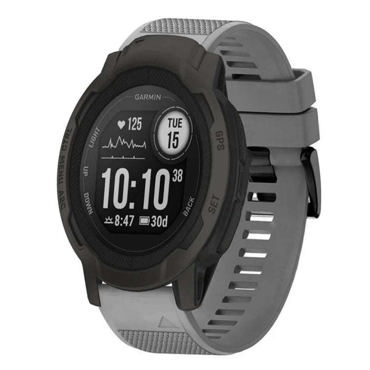 For Garmin Instinct 2 Quick Release 22mm Silicone Watch Band(Grey)