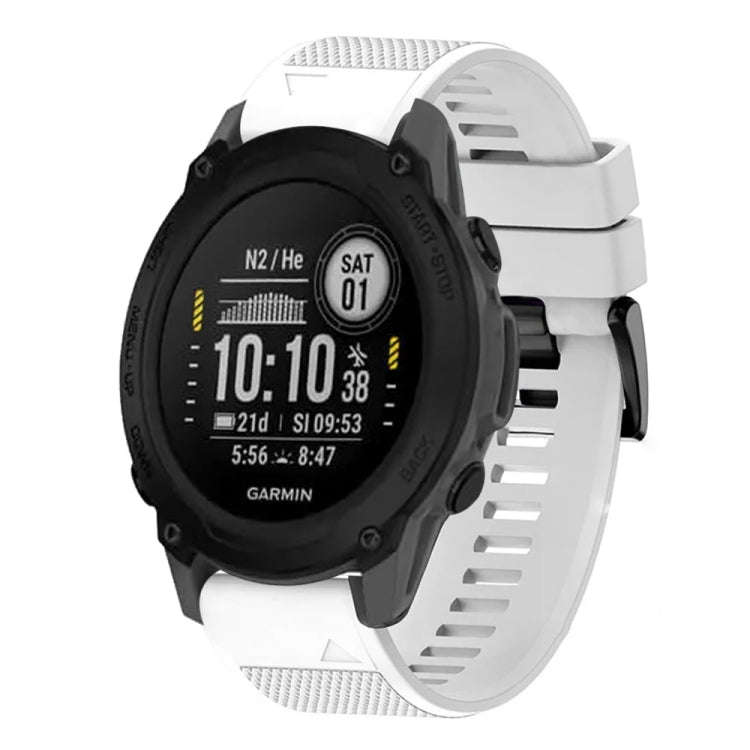 For Garmin Descent G1 Quick Release 22mm Silicone Watch Band(White)