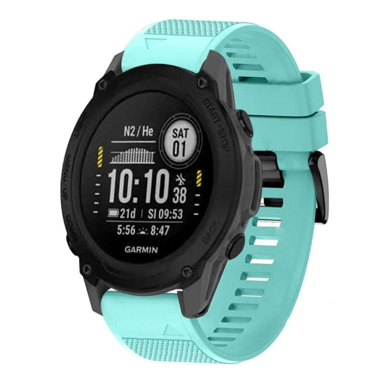 For Garmin Descent G1 Quick Release 22mm Silicone Watch Band(Mint Green)
