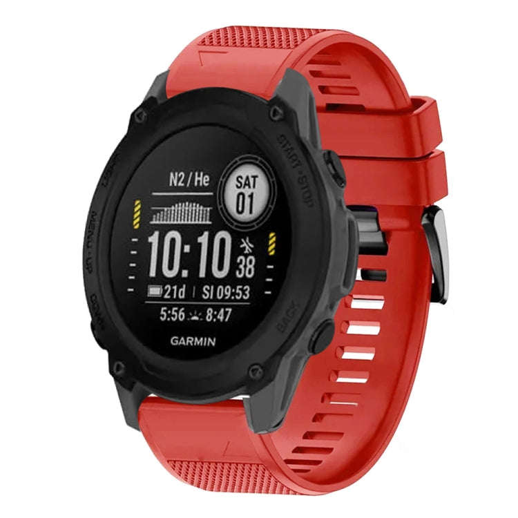 For Garmin Descent G1 Quick Release 22mm Silicone Watch Band(Red)