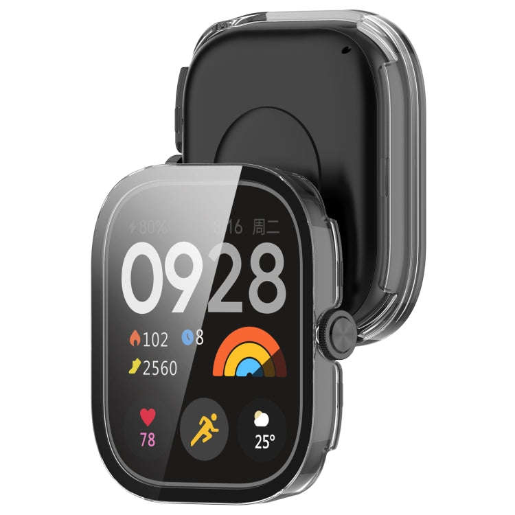 For Redmi Watch 4 Tempered Film Integrated PC Watch Protective Case(Transparent)