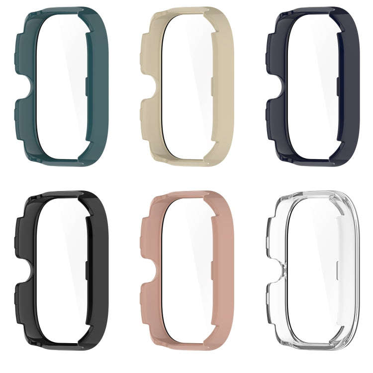 For Redmi Watch 4 Tempered Film Integrated PC Watch Protective Case(Ink Blue)