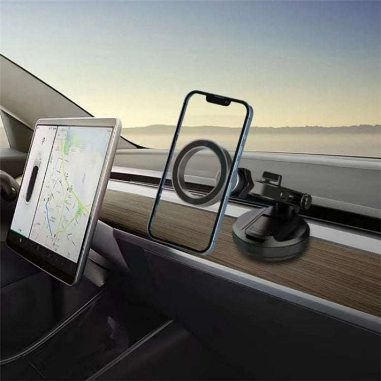 Car Dashboard / Windshield Compatible Magnet Type Phone Holder Suction Cup Base