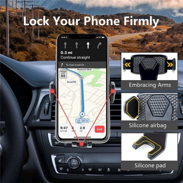 360 Degree Rotation Mobile Phone Holder Bracket Car Air Outlet Clip Mount