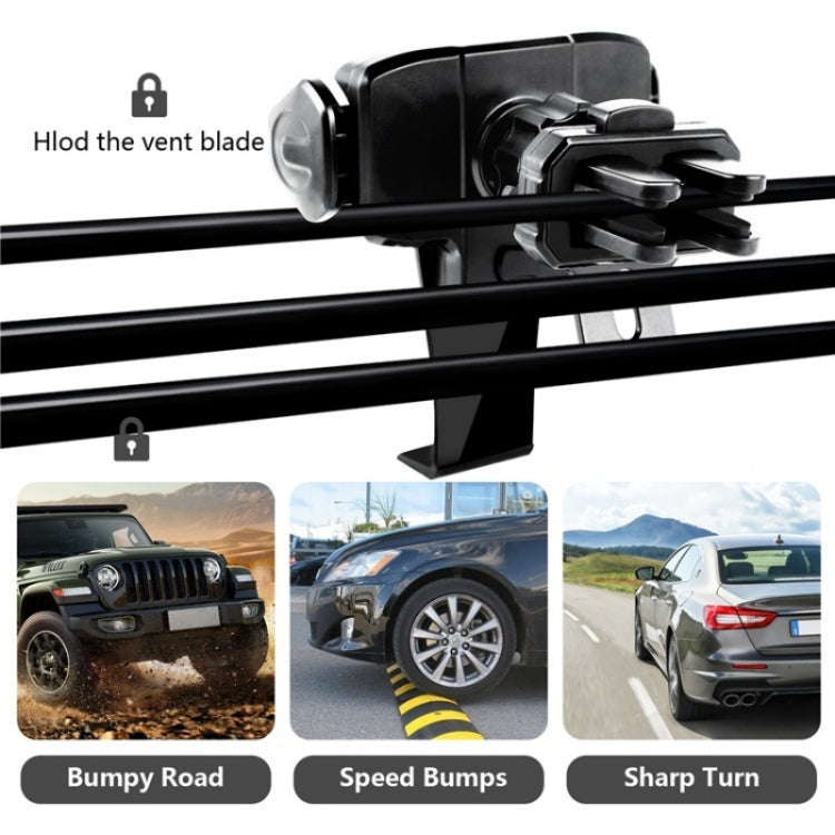 360 Degree Rotation Mobile Phone Holder Bracket Car Air Outlet Clip Mount
