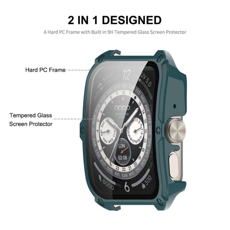 For OPPO Watch 4 Pro ENKAY Hat-Prince Full Coverage PC + Tempered Glass Film Integrated Watch Cas...