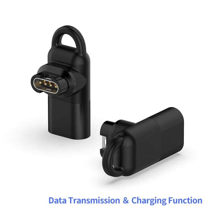 JUNSUNMAY For Garmin Venu 3 / Venu 3S Smart Watch Charging Data Sync Adapter, Interface:Type-C Port